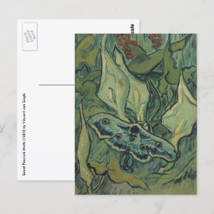 Grote nachtpauwogenvlinder door Vincent van Gogh Briefkaart