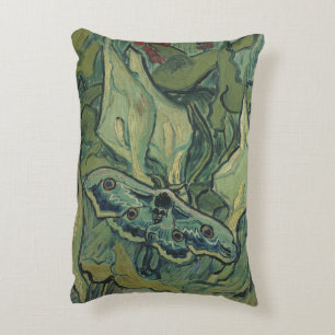 Grote nachtpauwogenvlinder door Vincent van Gogh Decoratief Kussen