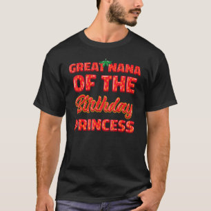 Grote Nana van de verjaardag prinses aardbei bad T-shirt