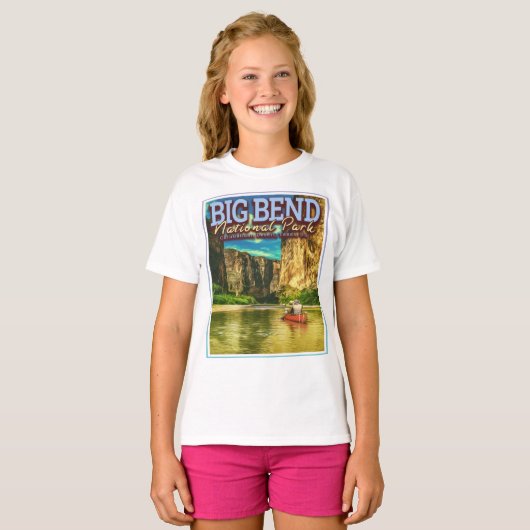 GROTE NATIONAAL PARK - TEXAS USA T-SHIRT (Voorkant volledig)