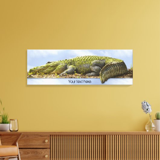 Grote Natuur van de Gator Fotografie OOB-effect Canvas Afdruk (Insitu (Woonkamer))