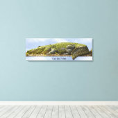 Grote Natuur van de Gator Fotografie OOB-effect Canvas Afdruk (Insitu (Houten vloer))