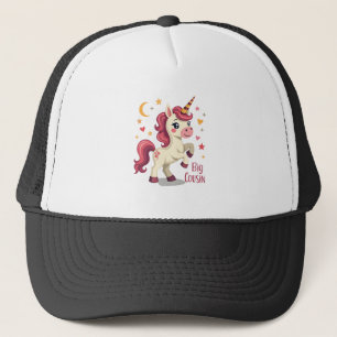 Grote neef eenhoorn vintage schattige kinderen typ trucker pet
