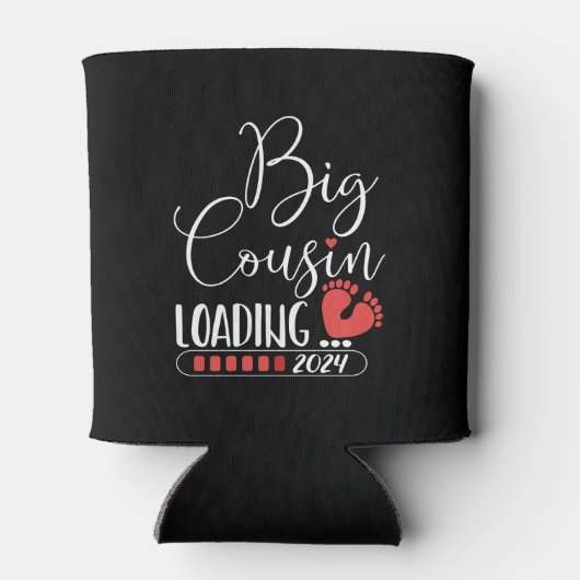 Grote neef laden 2024 voor zwangerschapsaankondigi blikjeskoeler (Achterkant)