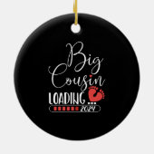 Grote neef laden 2024 voor zwangerschapsaankondigi keramisch ornament (Achterkant)