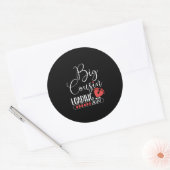 Grote neef laden 2024 voor zwangerschapsaankondigi ronde sticker (Envelop)