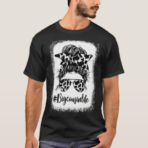 Grote neef Leven Koe Rommelige Knot Haar Gebleekte T-shirt