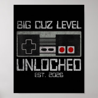 Grote neef niveau ontgrendeld Geschat 2026 Niveau  Poster