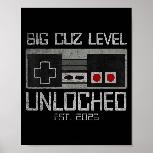Grote neef niveau ontgrendeld Geschat 2026 Niveau Poster (Voorkant)