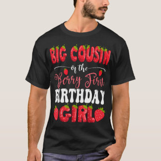 Grote neef van bes eerste verjaardag meisje t-shirt