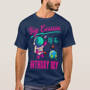 Grote neef van de Birthday Boy Space Party Planet T-shirt