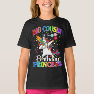 Grote neef van de Birthday Princess Unicorn T-shirt