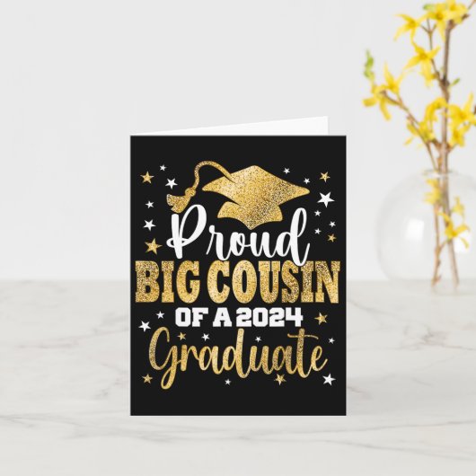 Grote neef van een 2024 Afstuderen CL senior Afstu Kaart (Gele Bloem)