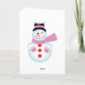 Grote neef van Xmas Feestdagen Kaart (Achterkant)