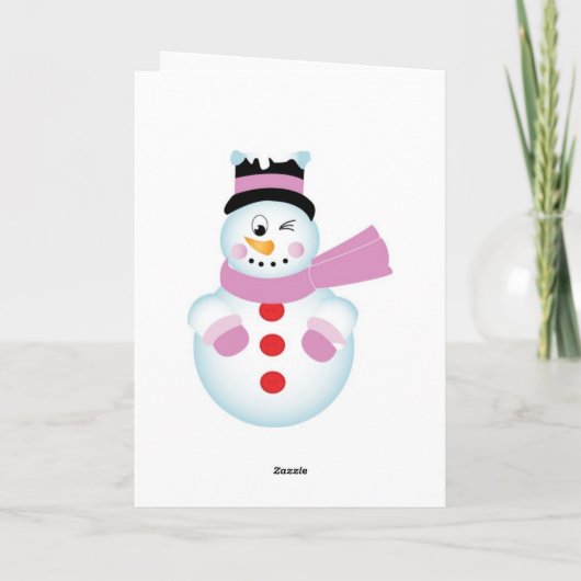 Grote neef van Xmas Feestdagen Kaart (Achterkant)