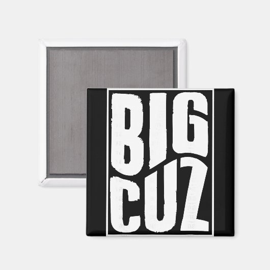 Grote neef zwangerschap aankondiging bijpassende n magneet (Voorkant / Achterkant)