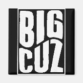 Grote neef zwangerschap aankondiging bijpassende n magneet (Voorkant)