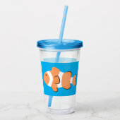 Grote Nemo-vis! Acryl Drinkbeker (Achterkant)