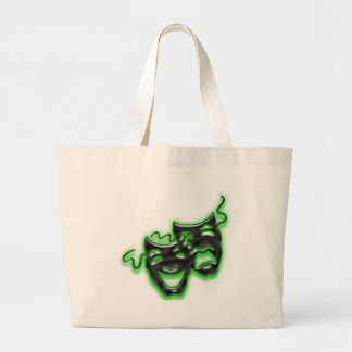 Grote Neon Green-maskers Canvas tas