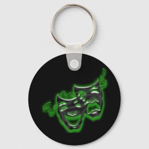 Grote Neon Green-maskers Sleutelhanger