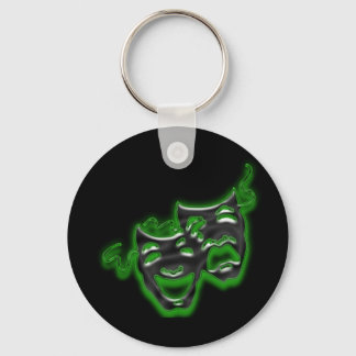 Grote Neon Green-maskers Sleutelhanger