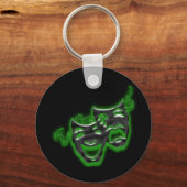 Grote Neon Green-maskers Sleutelhanger (Voorkant)