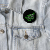 Grote Neon Green Masks Mini Button (In situ)