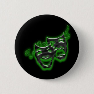 Grote Neon Green Masks Mini Button