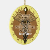 Grote neonatale verpleegster keramisch ornament (Rechts)