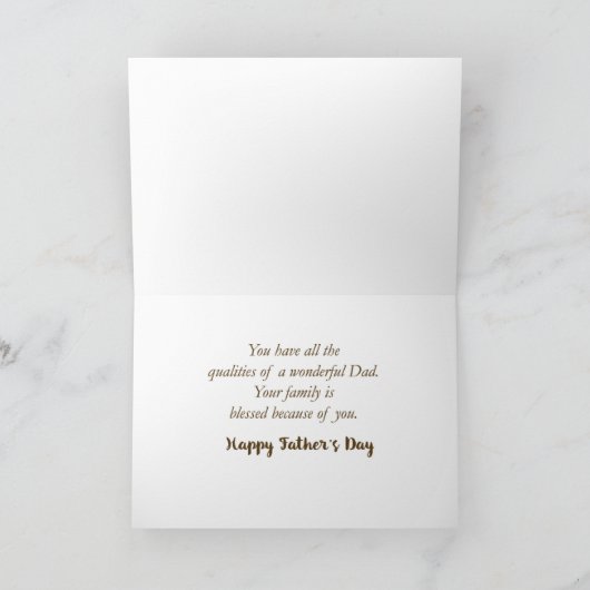 Grote Nephew Religieuze Vaderdag Kaart (Binnen)