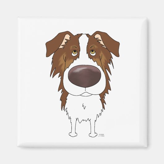 Grote neus Aussie Magneet (Voorkant)