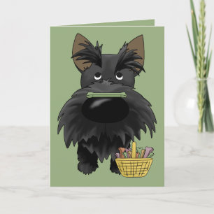 Grote Neus Scottie Pasen Feestdagen Kaart