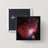 Grote nevel in Orion Vierkante Button 5,1 Cm (Voorkant /achterkant)