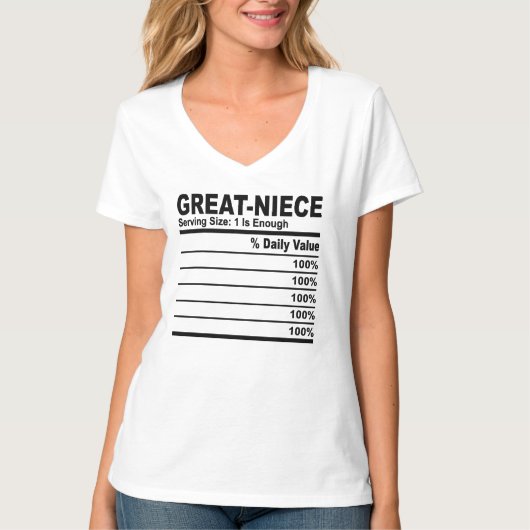 Grote nicht voeding feiten op maat gepersonaliseer t-shirt (Voorkant)