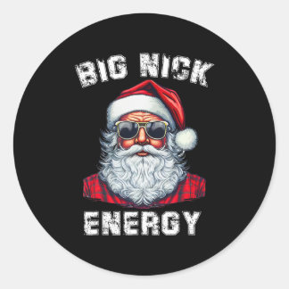 Grote Nick Energie Grappig Kerstmis 1.PNG Ronde Sticker