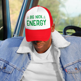 Grote Nick Energie Grappige Kersthoed Trucker Pet
