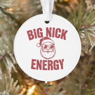 Grote Nick Energie Grappige Kerstman Grove Kerstgr Ornament