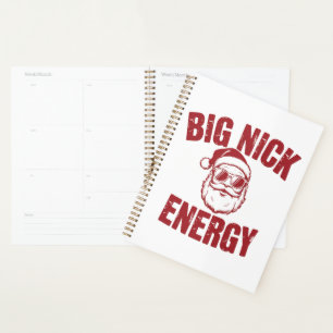 Grote Nick Energie Grappige Kerstman Grove Kerstgr Planner