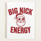 Grote Nick Energie Grappige Kerstman Grove Kerstgr Planner (Voorkant)