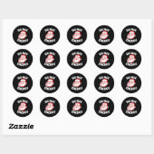Grote Nick Energie Grappige Kerstman Kerstmis _1 Ronde Sticker (Vel)