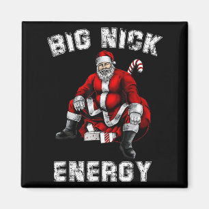 Grote Nick Energie Grappige Kerstman Kerstmis Magneet