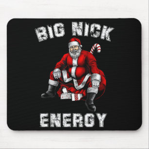 Grote Nick Energie Grappige Kerstman Kerstmis Muismat