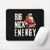 Grote Nick Energie Grappige Kerstman Kerstmis Muismat (Met muis)