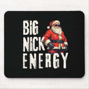 Grote Nick Energie Grappige Kerstman Kerstmis  Muismat