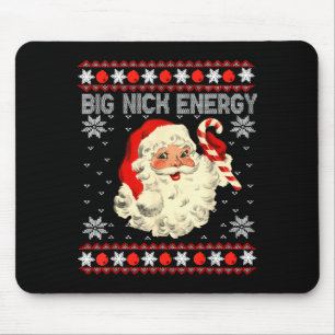 Grote Nick Energie Grappige Kerstman Lelijke Kerst Muismat