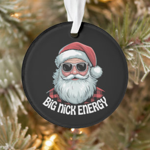 Grote Nick Energie Grappige Kerstman Zonnebril Ker Ornament