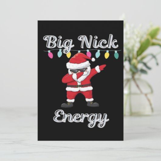 Grote Nick Energie  Kaart (Staand voorkant)