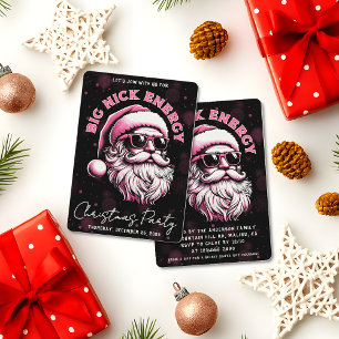 Grote Nick Energie Kerstman Grappige Kerstmis Kers Kaart