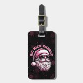 Grote Nick Energie Kerstman Grappige Kerstmis Xmas Bagagelabel (Voorkant verticaal)