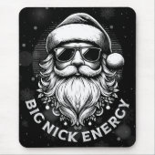 Grote Nick Energie Kerstman Grappige Kerstmis Xmas Muismat (Voorkant)